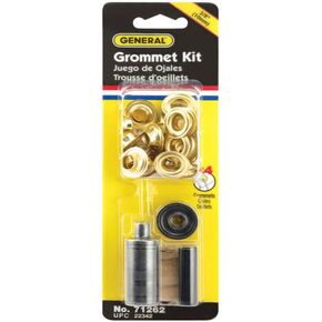 General 71262 3/8" Brass Grommet Kit 12 Count