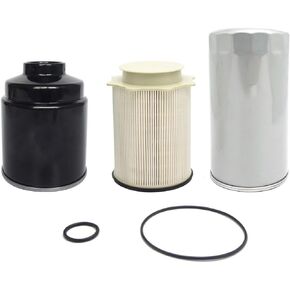 Fuel Filter Water Separator & Oil Filter Set for Dodge Ram 6.7L 2500 3500 4500 5500 Turbo Diesel Engines 68197867AA 68157291AA 5083285AA