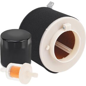 Air Filter 11029-1004 & Oil Filter 49065-2057 49065-2062 & Fuel Filter 49019-0027 691035 Compatible with Kawasaki Mule 500 520 550 600 610 2500 2510 2520 KAF400A KAF400 KAF300 KAF300A KAF620A