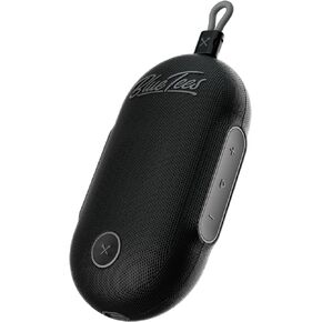 Blue Tees Golf Player Go - Compact GPS Speaker, Bluetooth Music & Audible GPS Distances, Auto Course Recognition, IPX7 Waterproof, 40,000+ Preloaded Courses, 16+ Hours Battery, Built-in Magnetic Strip