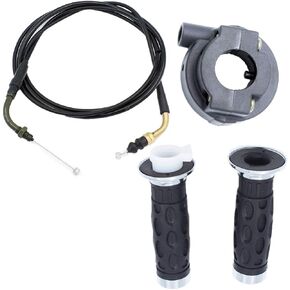 7/8inch 22mm Handlebar Twist Throttle Accelerator Handle Bar Grip Cable for GY6 Pit Dirt Pocket Bike Scooter ATV Quad Buggy Moped 50cc-90cc 110cc 125cc 150cc 139QMB 1P39QMB 152QMI 157QMJ