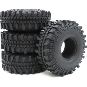 4pcs RC 2.2 Crawler Mud Terrain Tires Super Grip Soft Tyres with Soft Foam Insert Height: 145mm/5.7inch