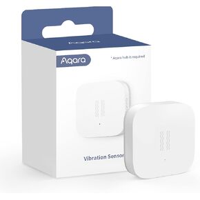 Aqara Vibration Sensor, REQUIRES AQARA HUB, Zigbee Connection, Wireless Mini Glass Break Detector for Alarm System and Smart Home Automation, Compatible with Apple HomeKit, Works With IFTTT