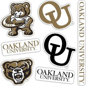 Desert Cactus Oakland University OU Golden Grizzlies Stickers Vinyl Decals Laptop Water Bottle Car Scrapbook T2 (Type 2)