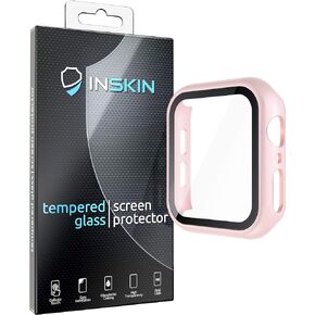 Inskin PC Case with Built-in Tempered Glass Screen Protector, fits Apple Watch Series 6/5/4/SE, 40mm. Black.