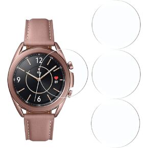Tempered Glass Screen Protector For Samsung Galaxy Watch 3 41mm - Anti-Scratch, Anti-Glare, Anti-Fingerprint [4 Pack] Screen Protector Compatible with Samsung Galaxy Watch 3 41mm