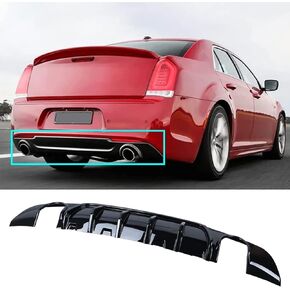 Glossy Black ABS Rear Lip Bumper Diffuser 2015-2021 Rear Lip for Chrysler 300C SRT Factory Style Lower Valance PP