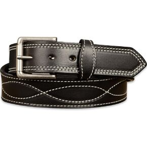 Bullhide Belts Mens Leather Belt for Work, Casual, Dress, 1.50" Wide