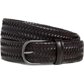 Anderson's Men's Leather Woven Belt
