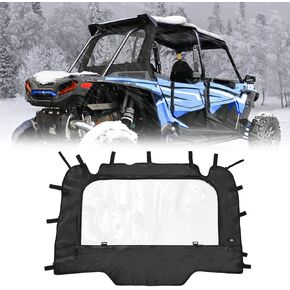 KEMIMOTO XP 1000 Soft Rear Windshield, UTV Rear Clear Full Windshield All-Weather Applicable Portable Rear Window Compatible with 2014+ Polaris RZR XP/XP 4 1000, 2016+ Polaris RZR XP/XP 4 Turbo
