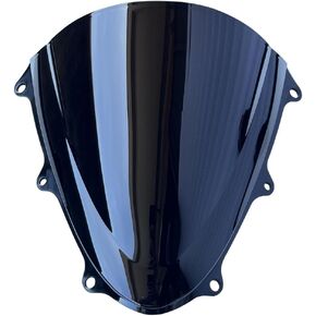 Motorcycle Double Bubble Windshield Windscreen Visor Air Flow Deflector Compatible with Suzuki GSXR 600 750 2011-2022