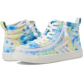 BILLY Footwear Kids CS Sneaker High (Little Kid/Big Kid) - Canvas Upper - Lightweight Canvas Lining Blue Watercolor 5 Big Kid W