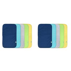 green sprouts Stay-Dry Burp Pads (5 Count) | Ultimate Protection from drools & spit ups | Waterproof Protection, Soft & Absorbent Terry, Machine Washable (Pack of 2)