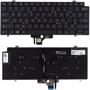 Replacement Keyboard Compatible with Dell Latitude 7410 14-7410 2-in-1 0PWCJY with Backlit Black Latop Kyeboard
