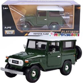 Motormax 79323gr Toyota FJ40 Green 1-24 Diecast Model Car