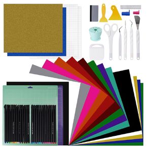 The Ultimate Accessories and Supplies Bundle for Cricut Makers and All Explore Air - The Perfect Bundle/Tool Kit for Beginners, Pros and Skilled Crafters - Instantly Create Amazing Crafting Projects