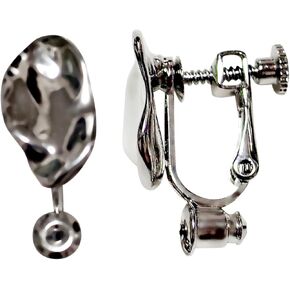 محولات أقراط بمشبك للنساء من الفضة ذات مشبك على شكل عضوي على محولات أقراط مثقوبة لمشبك ميابي جريس in Kuwait