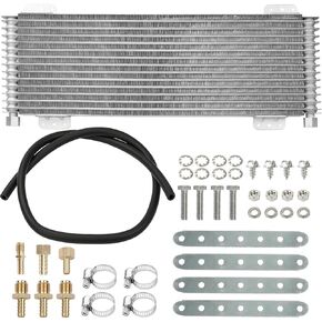 LPD47391 Transmission Oil Cooler Kit Fit for Heavy Duty 40,000 GVW Max Low Pressure | Towing Applications and Advanced Cooling Protection, Drop Trans Cooler with Mounting Hardware