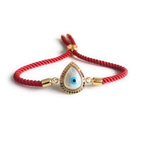 Evil Eye Adjustable Red String Bracelets for Women Pulseras contra Mal de Ojo