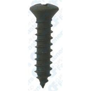 100#4 X 3/4" Phillips Oval Head Tap Screws Black Oxide