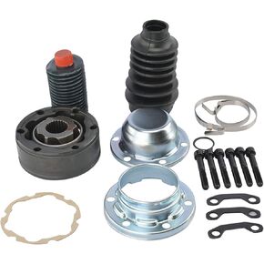 TRQ Front Drive Shaft Front CV Joint Rebuild Kit for 1999-2004 Jeep Grand Cherokee with QUADRA-DRIVE 4WD System / 2002-2007 Jeep Liberty