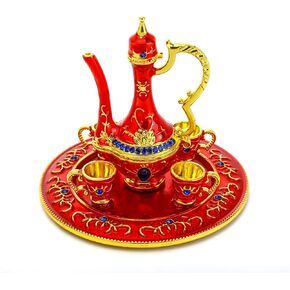 YU FENG Mini Teapot Trinket Box Hinged for Girls Ring Holder Handmade Ring Holder Dish Decorated (teapot)