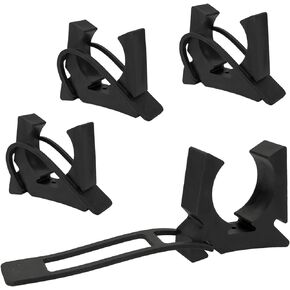 4 Pack Boat Hook Holder Replacement for SOF-LOC Gaff Hook Holder with Rubber Spring Strap, Marine Holder Clips Fits for Boat Hook, Paddle Holder, Oar Mounts, Boat Net, Gaff, Push Pole, Anchor Pole.