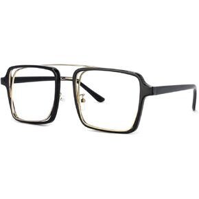 Zeelool Unisex Retro Aviator Blue Light Blocking Glasses 100% UV400 Protection Eyewear Nellie ZX0923
