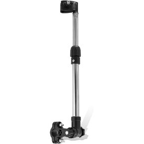 Keenso Bike Umbrella Holder, Stainless Steel Wheelchair Umbrella Stand Retractable Umbrella Stand Universal Umbrella Support Holder for Bicycles Carts Wheelchair Baby Stroller Bicycles And Spare Parts