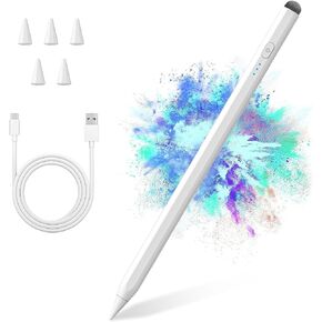 قلم ستايلس قلم أبل لجهاز iPad 10/9th Gen، قلم iPad ثنائي الطرف متوافق مع 2018-2023 iPad Pro 12.9/11 بوصة، iPad Mini 6th/5th Gen، iPad Air 3/4/5، iPad 6/7/8th Gen للكتابة/الرسم in Kuwait