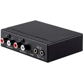 Monoprice 113356 Multizone RJ45 to RCA Converter Black