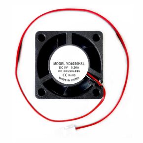 Cooling Case PC Fan for 40mm x 40mm x 20mm DC 5V 0.2A 4020 Brushless 2-Pin XH2.54 7050RPM