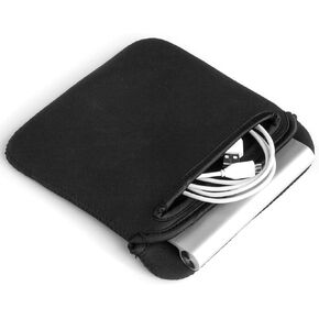 GRIFITI Chiton 7" 7 x 7 Inches Neoprene Sleeve Cover for Apple Superdrive, CD, DVD, Optical External Drive, Gaming Trackpad, Computer Mouse - Extra Pocket for Cable, Charger and Other Devices
