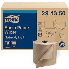 Tork Basic Paper Wiper White W6, Roll Towel, 4 x 1452 Sheets, 291380