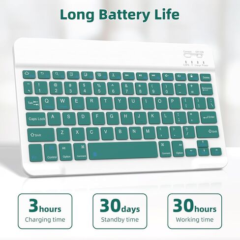 حافظة GOOJODOQ الجيل العاشر مع لوحة مفاتيح، iPad 10th Gen 10.9 بوصة 2022 حافظة دوارة ولوحة مفاتيح بلوتوث قابلة للفصل مع حامل أقلام لإصدار 10.9 بوصة 2022 A2696 A2757 A2777- أخضر داكن in Kuwait