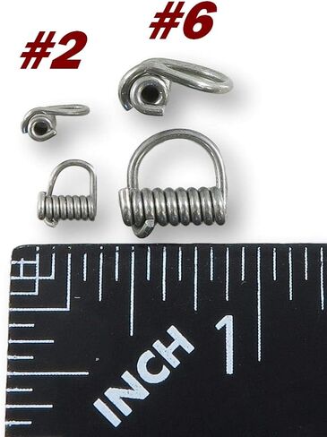 Clip-N-Spin Clises 25 Pack Size #6 الفولاذ المقاوم للصدأ… in Kuwait