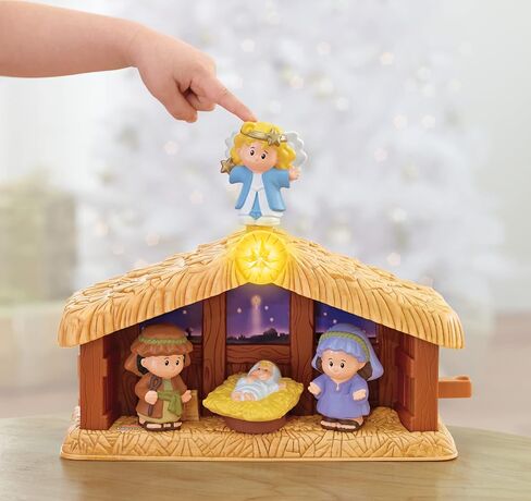 Fisher-Price Little People Deluxe Christmas Story, Nativity Playset with Light, Music and Figures for Toddlers Ages 1 and Up in Saudi Arabia