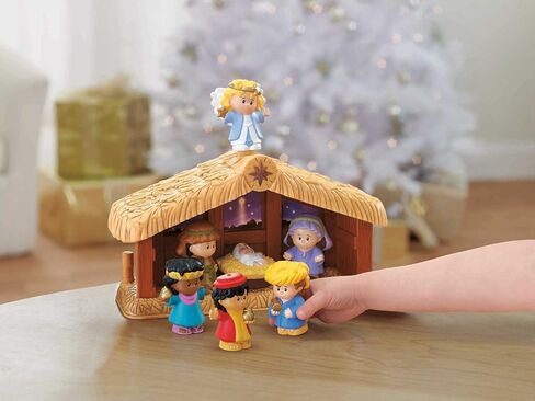 Fisher-Price Little People Deluxe Christmas Story, Nativity Playset with Light, Music and Figures for Toddlers Ages 1 and Up in Saudi Arabia