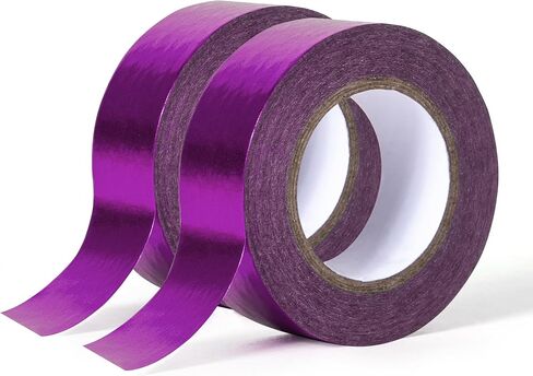 Solid Foil Washi Tape - Low Tack Self Adhesive Decorative Washi Tape Shiny Metallic Color - 3/5 Inch Wide and 66 FT Long Total, Gold in Saudi Arabia