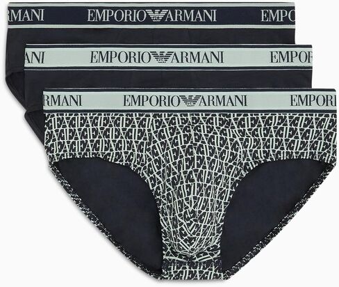Emporio Armani Men's Stretch Cotton Core Logoband 3-Pack Brief in Saudi Arabia