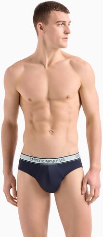 Emporio Armani Men's Stretch Cotton Core Logoband 3-Pack Brief in Saudi Arabia