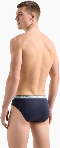 Emporio Armani Men's Stretch Cotton Core Logoband 3-Pack Brief in Saudi Arabia