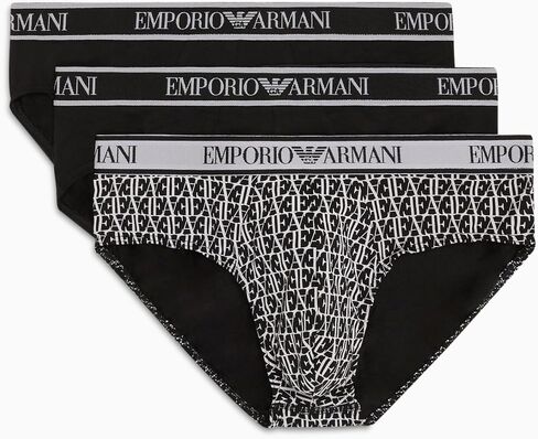 Emporio Armani Men's Stretch Cotton Core Logoband 3-Pack Brief in Saudi Arabia