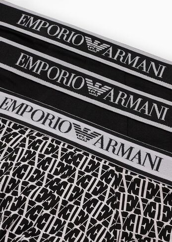 Emporio Armani Men's Stretch Cotton Core Logoband 3-Pack Brief in Saudi Arabia