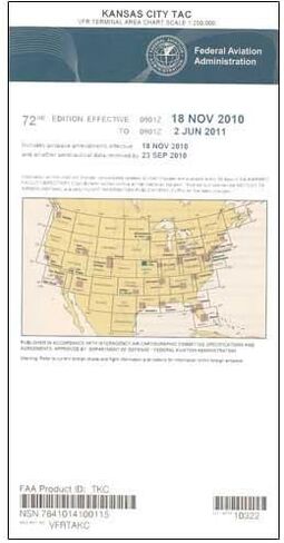 مخطط FAA: VFR TAC Kansas City TKC (الإصدار الحالي). جودة طباعة فنية، مناسبة للتأطير. الطبعة الحالية مطبوعة حسب الطلب. السفن ملفوفة - غير مطوية. in Kuwait
