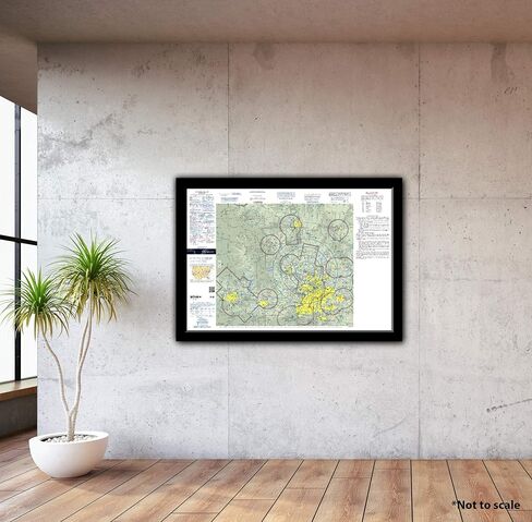 FAA Chart: VFR TAC Kansas City TKC (Current Edition). Art Print Quality, Suitable for Framing. Current Edition Printed on Demand. Ships Rolled - Not Folded. in Saudi Arabia