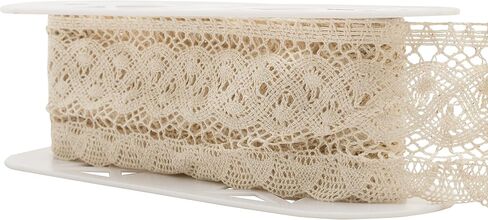 Wrights Products 3-1/2-Inch Wide Fan Cluny Lace, 12-Yard, Natural in Kuwait