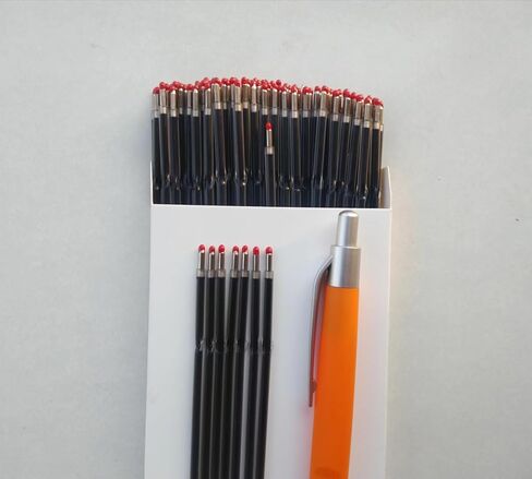 100 Pcs 0.7 mm Ballpoint Pen Refills,Retractable Ballpoint Pen Refills Blue Ink,Smooth Writing Pen Refills 4.2 inch/107mm for Ball Point Pens Office School Supplies (Blue) in Saudi Arabia