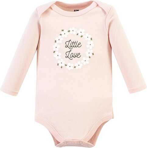 Hudson Baby baby-girls Unisex Baby Cotton Bodysuit and Pant Set, Sage Floral Wreath, 18-24 Months in Saudi Arabia
