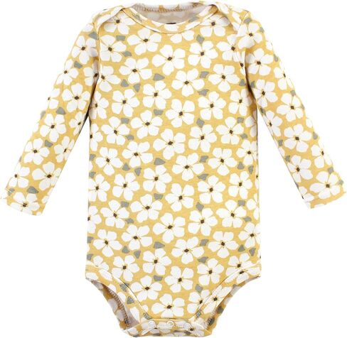 Hudson Baby baby-girls Unisex Baby Cotton Bodysuit and Pant Set, Sage Floral Wreath, 18-24 Months in Saudi Arabia